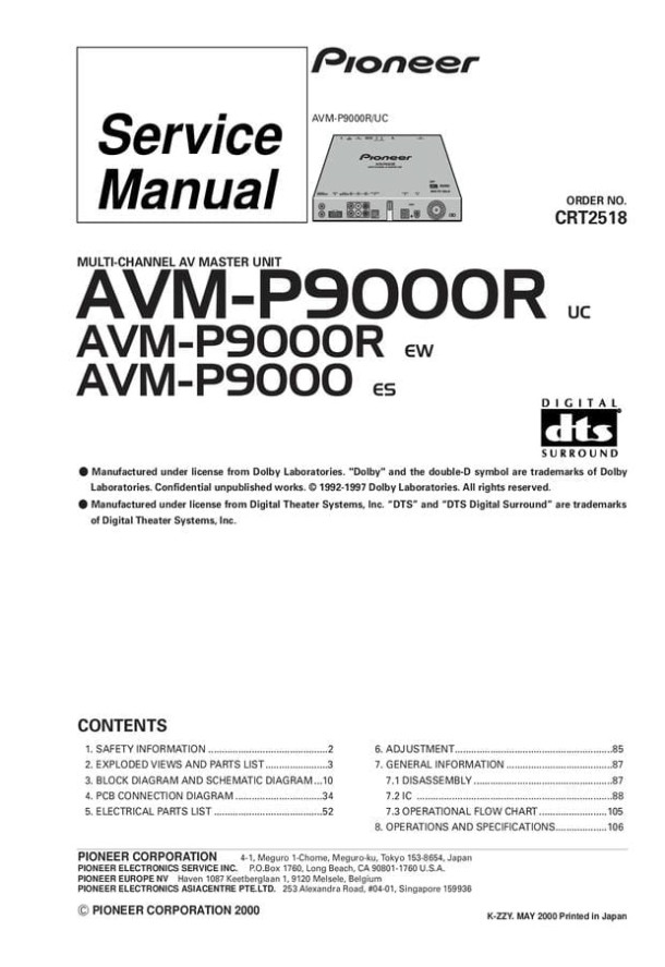 AVM-P9000R, AVM-P9000_CRT2518